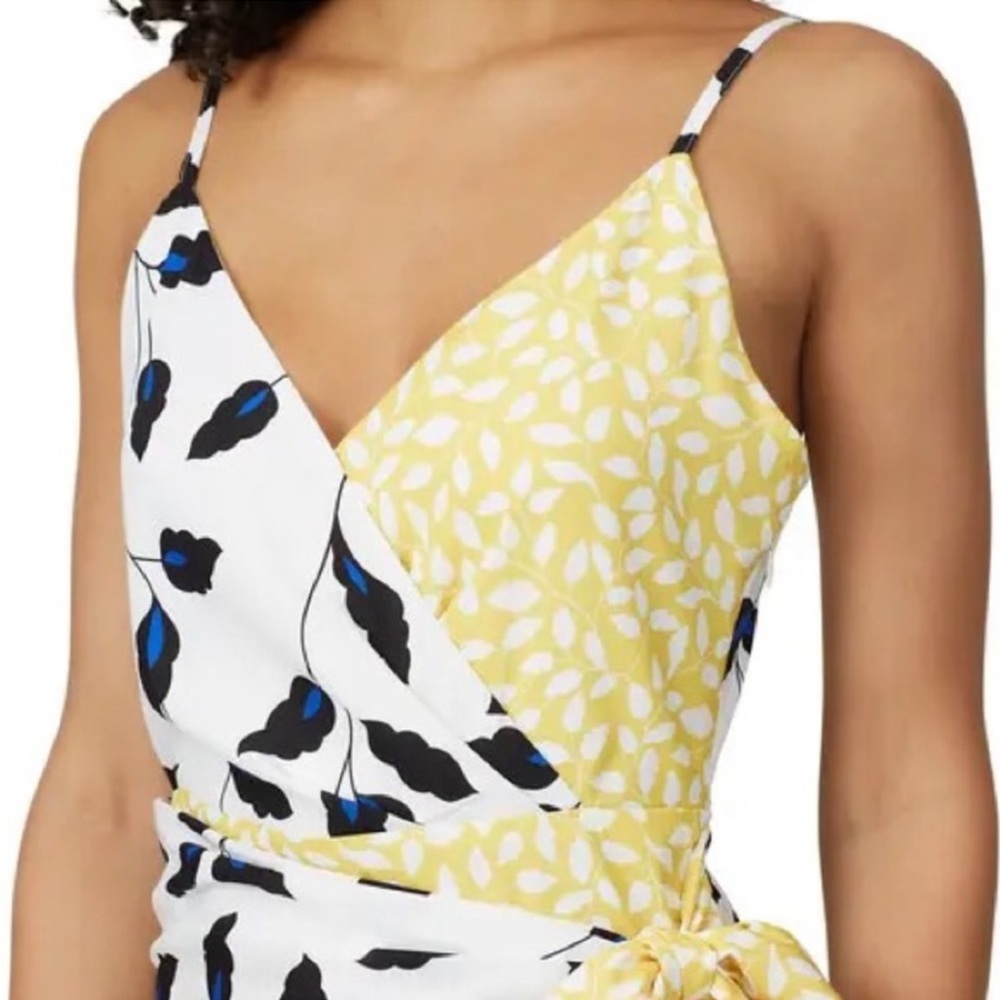 Yumi Kim Yellow and Blue Wrap Dress - Picture 5 of 14